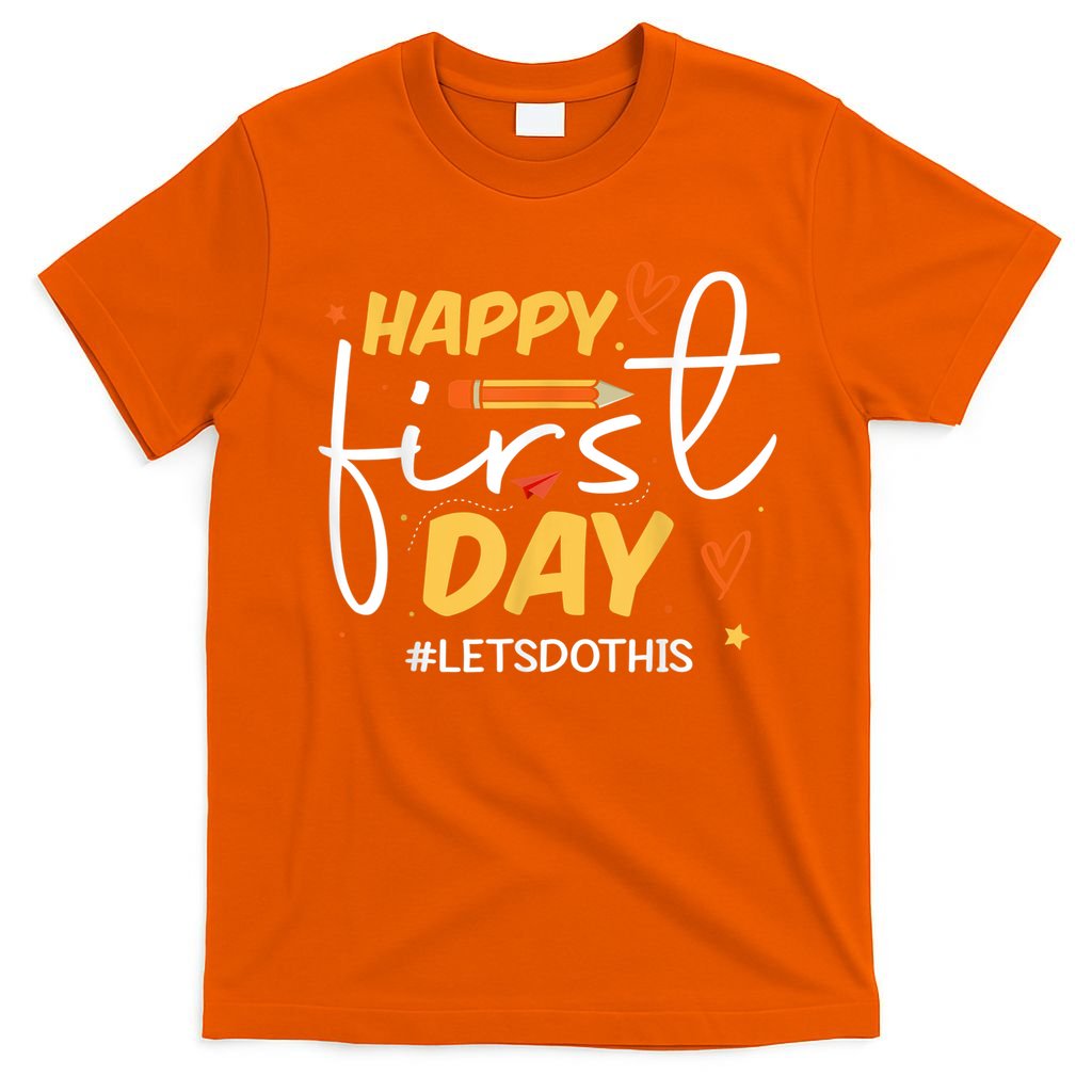 Happy First Day Of School Back To School Kids Teacher T-Shirt