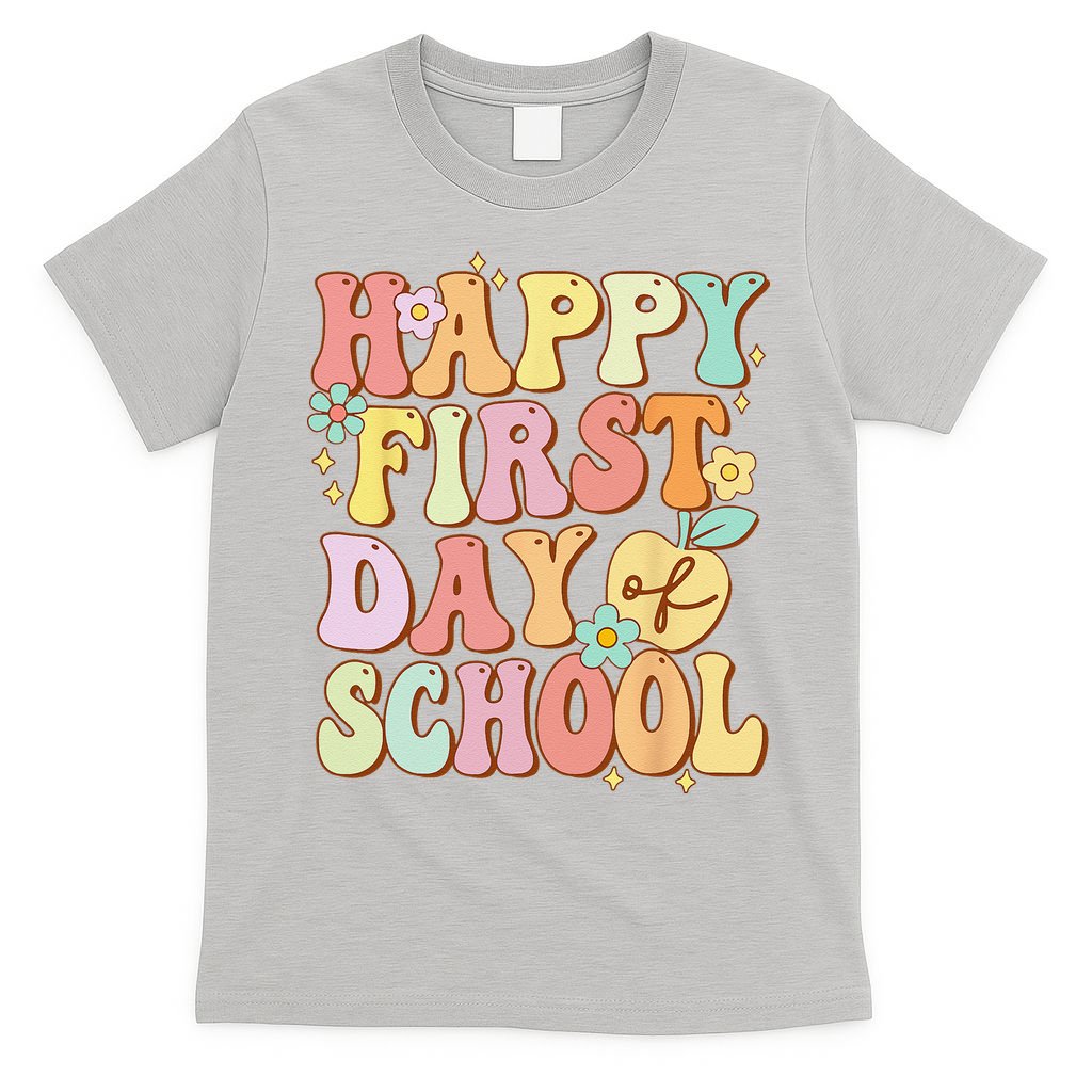 Happy First Day Of School Teachers Back To School Love T-Shirt