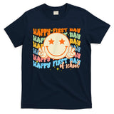 Happy First Day Of School Hippie Face Back To School Teacher T-Shirt