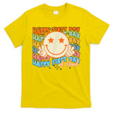 Happy First Day Of School Hippie Face Back To School Teacher T-Shirt