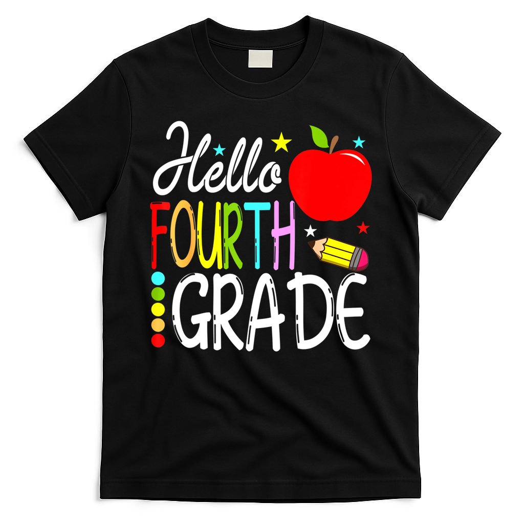 Hello Fourth Grade Team 4th Grade Back To School Teacher T-Shirt