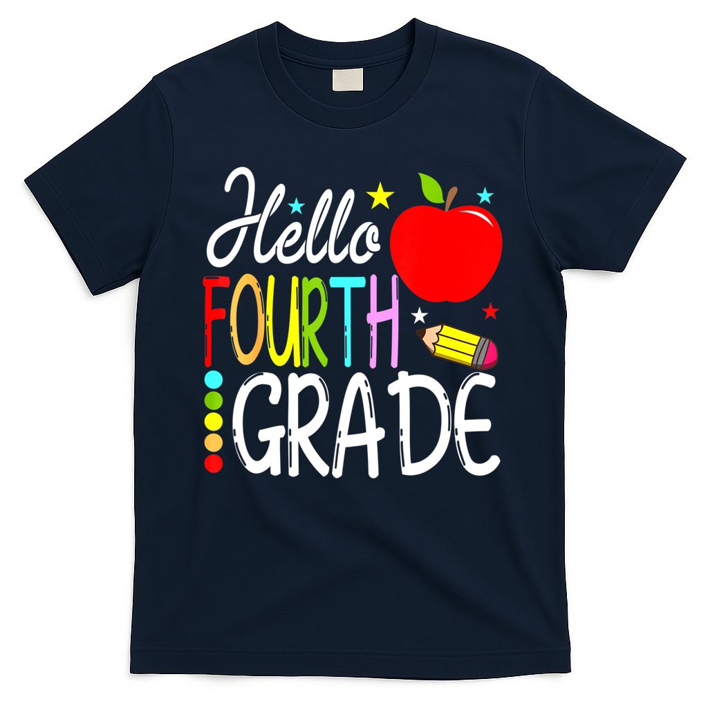 Hello Fourth Grade Team 4th Grade Back To School Teacher T-Shirt