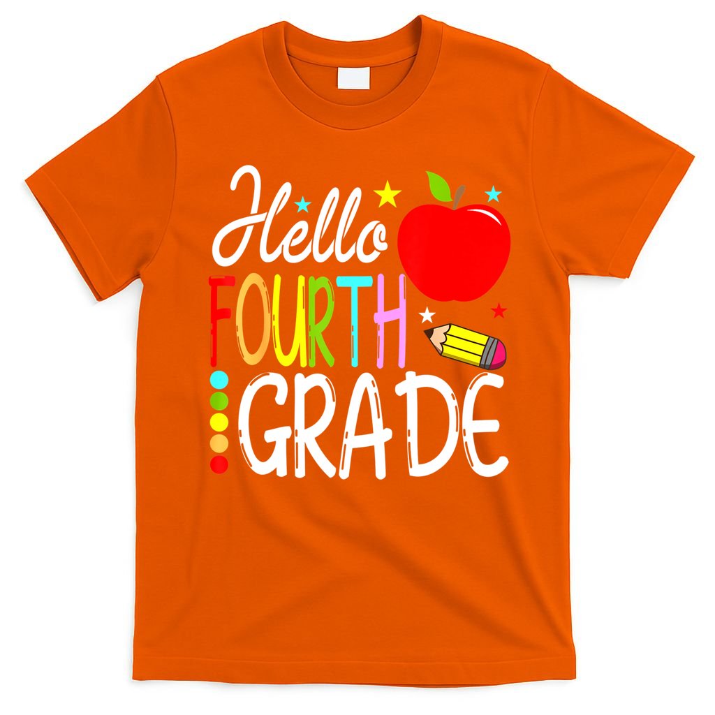 Hello Fourth Grade Team 4th Grade Back To School Teacher T-Shirt