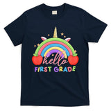 Hello First Grade Rainbow Back To School T-Shirt