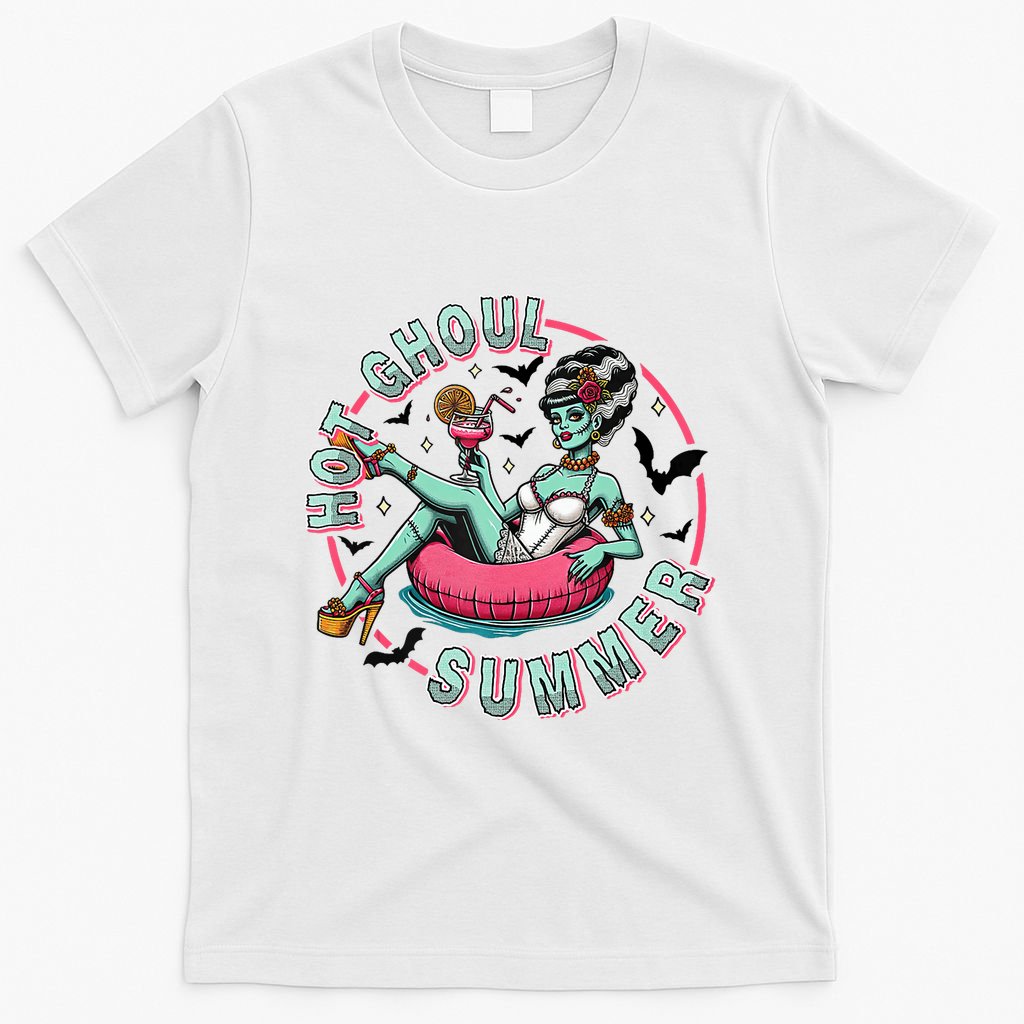 Hot Ghoul Summer Outfits Funny Beach Summer Haloween Women T-Shirt