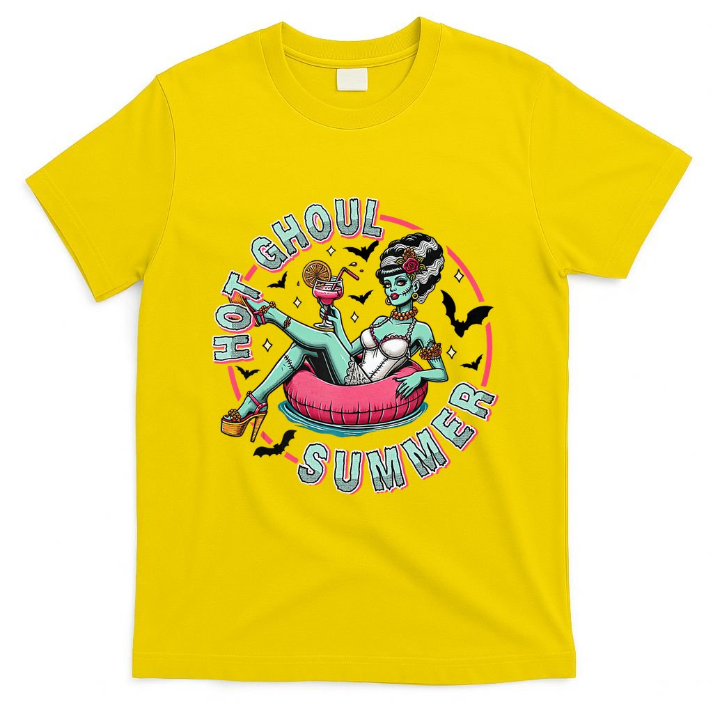 Hot Ghoul Summer Outfits Funny Beach Summer Haloween Women T-Shirt