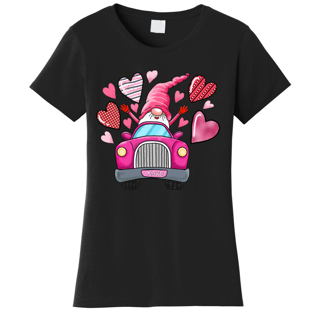 Heart Gnome Xoxo Valentines Day Cute Women's T-Shirt