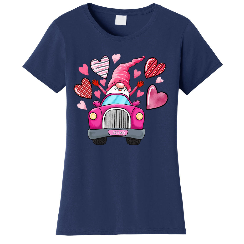 Heart Gnome Xoxo Valentines Day Cute Women's T-Shirt