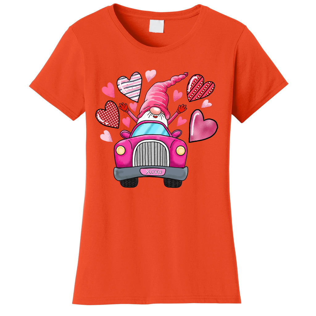 Heart Gnome Xoxo Valentines Day Cute Women's T-Shirt