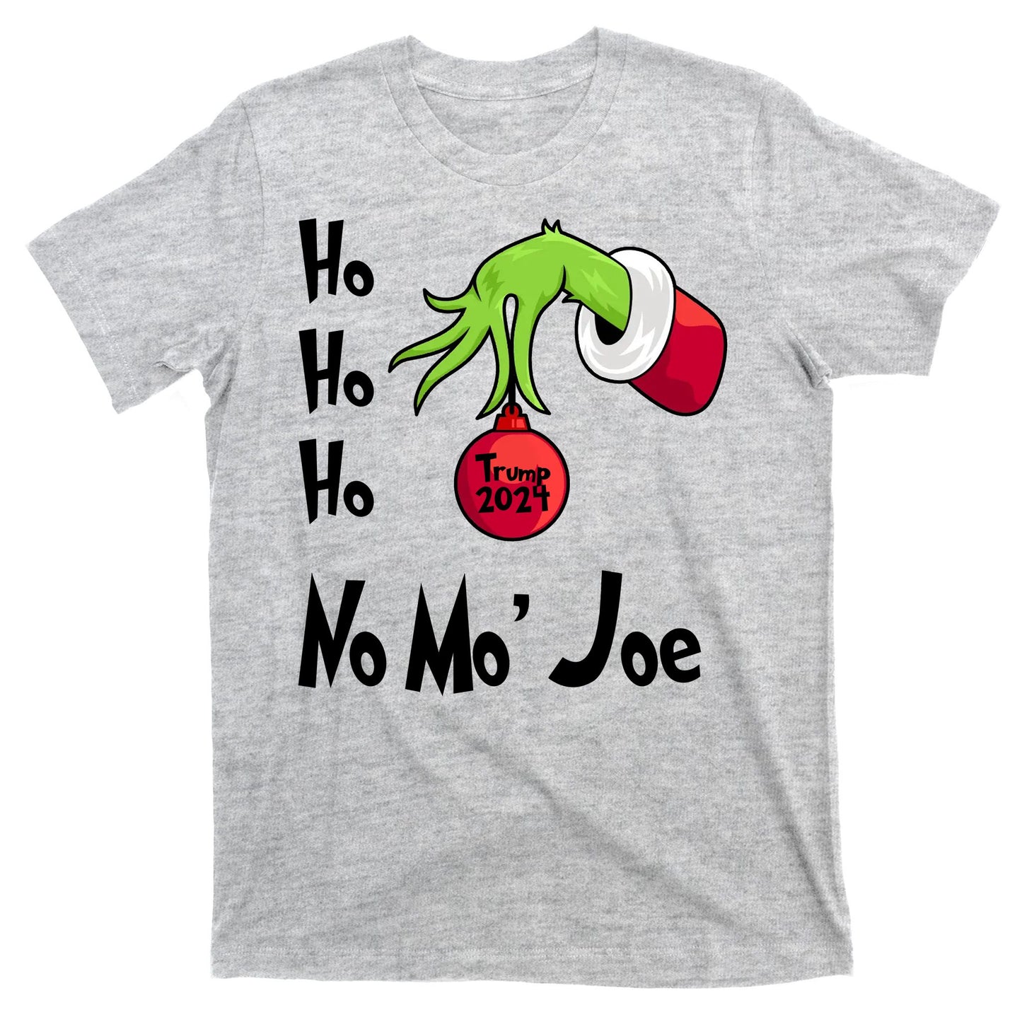 Ho Ho Ho No More Joe Trump 2024 Funny Christmas T-Shirt