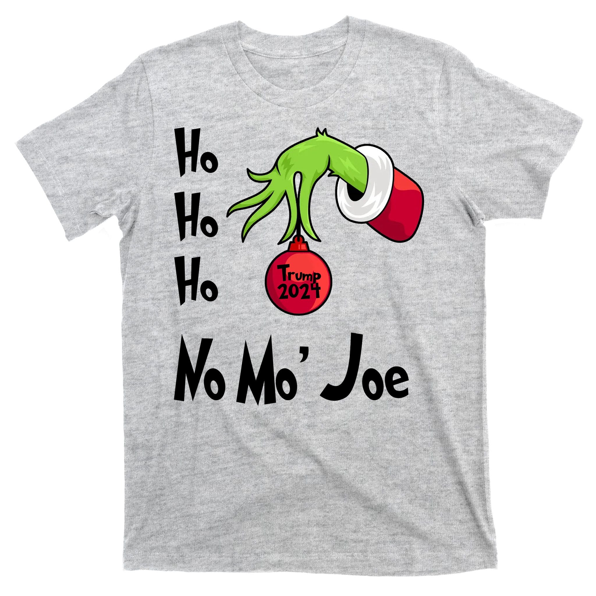 Ho Ho Ho No More Joe Trump 2024 Funny Christmas T-Shirt