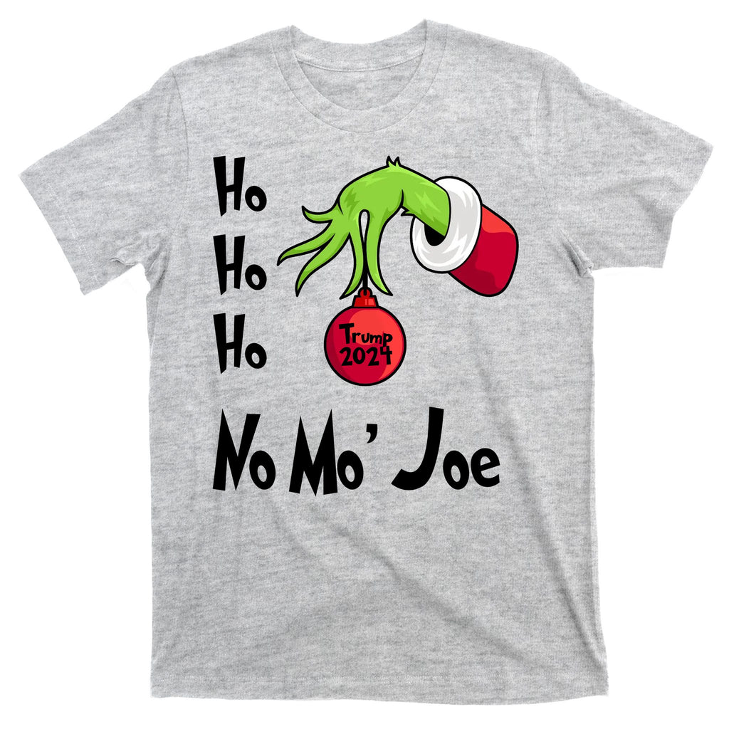 Ho Ho Ho No More Joe Trump 2024 Funny Christmas T-Shirt