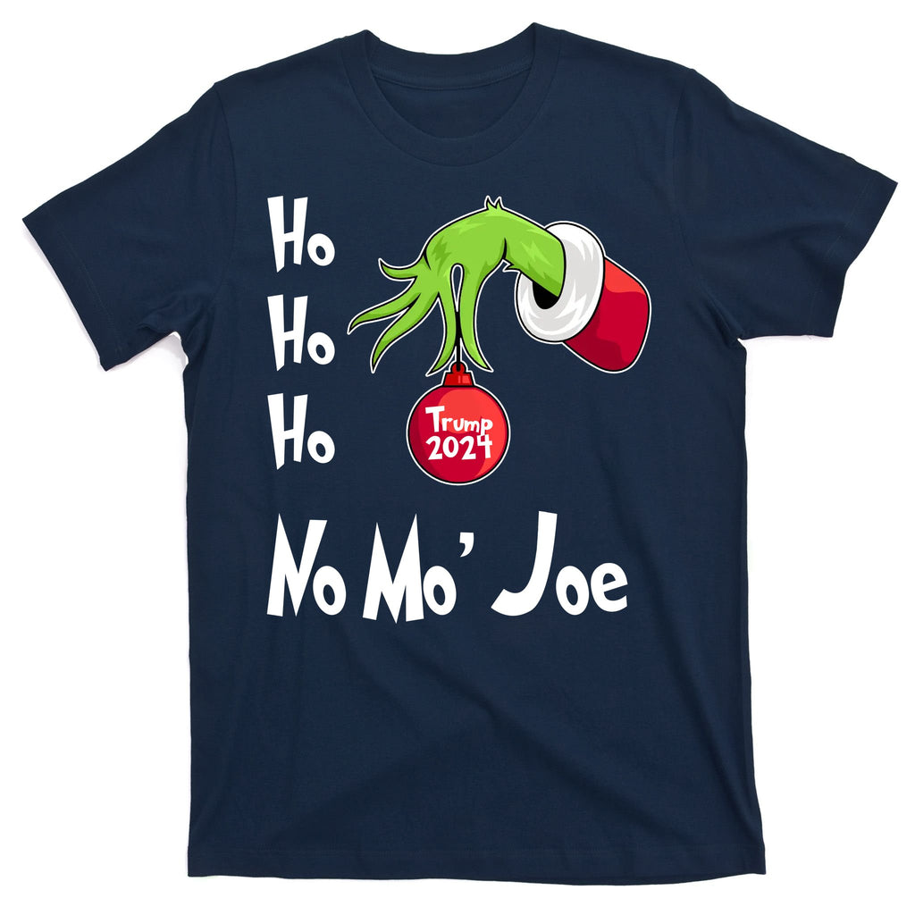 Ho Ho Ho No More Joe Trump 2024 Funny Christmas T-Shirt