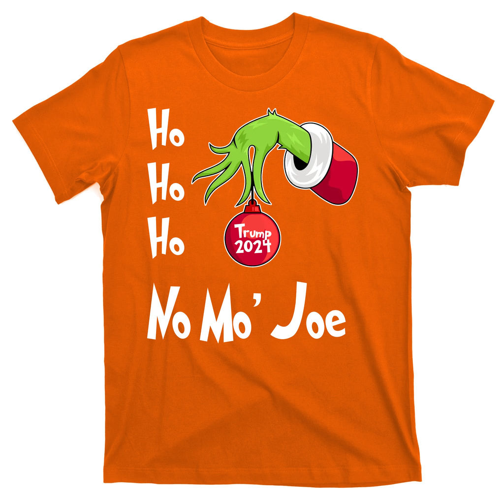 Ho Ho Ho No More Joe Trump 2024 Funny Christmas T-Shirt