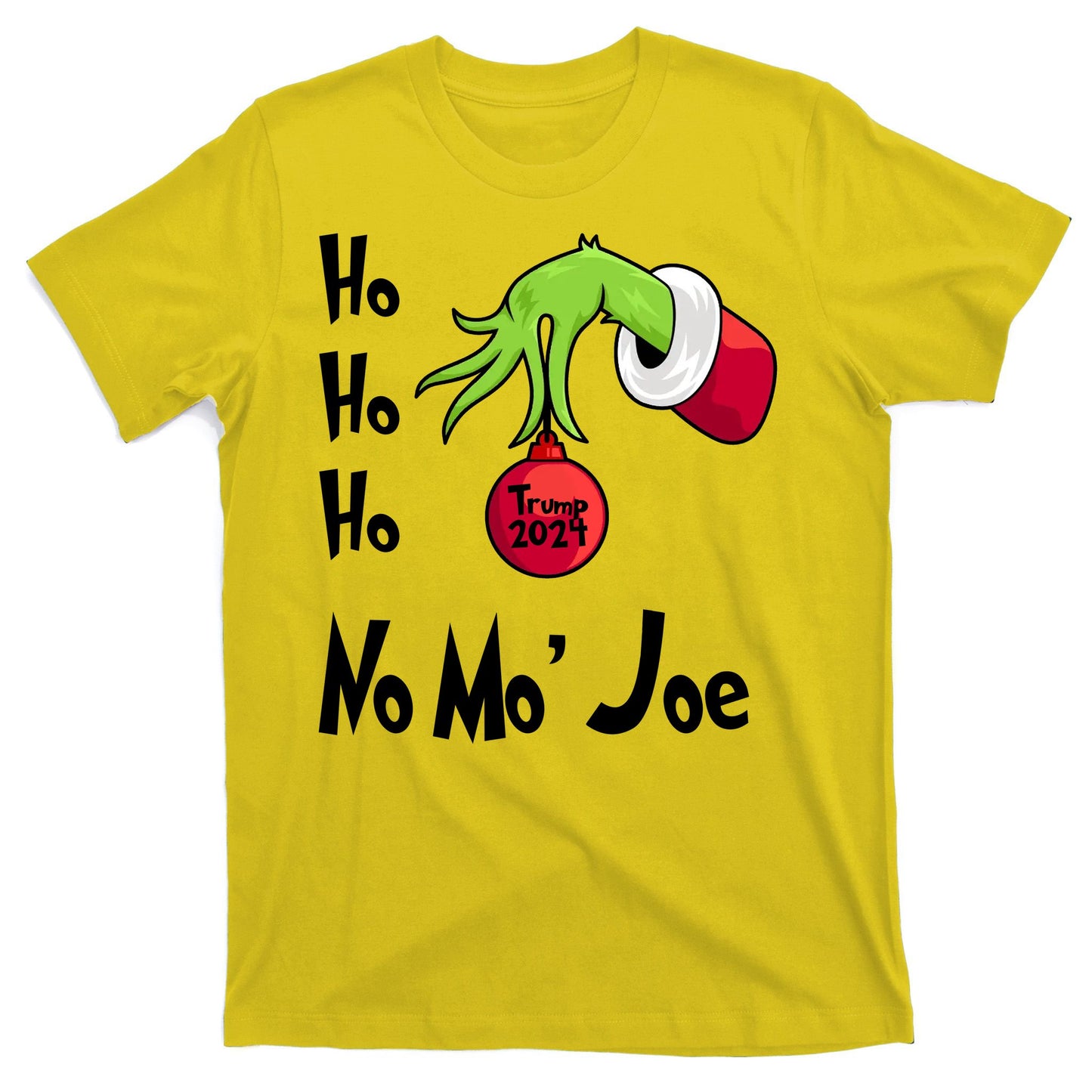 Ho Ho Ho No More Joe Trump 2024 Funny Christmas T-Shirt