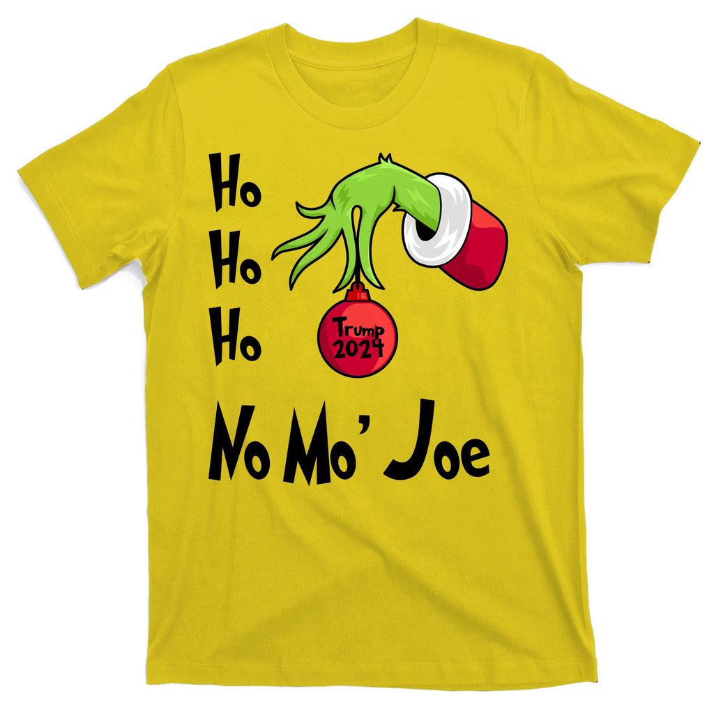 Ho Ho Ho No More Joe Trump 2024 Funny Christmas T-Shirt