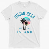 Hilton Head Island South Carolina Beach Palm Trees Summer T-Shirt