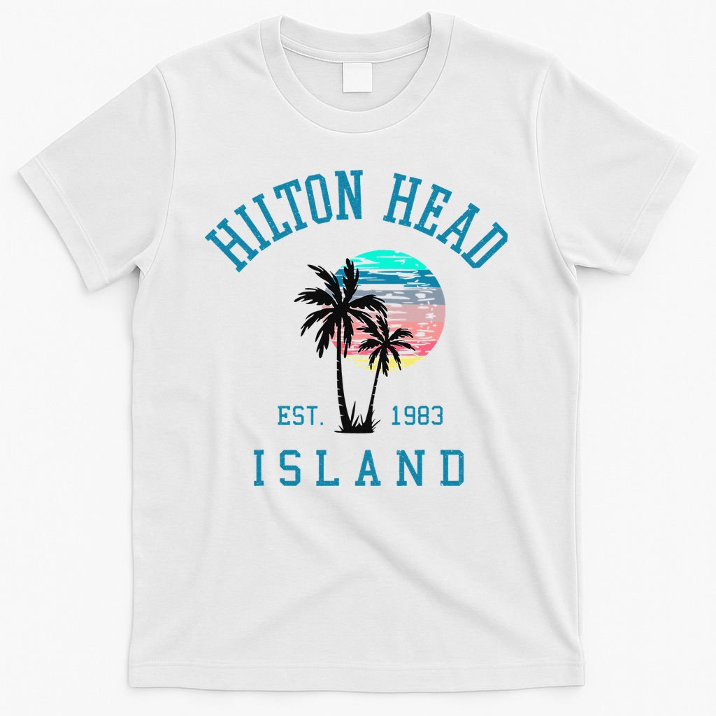 Hilton Head Island South Carolina Beach Palm Trees Summer T-Shirt