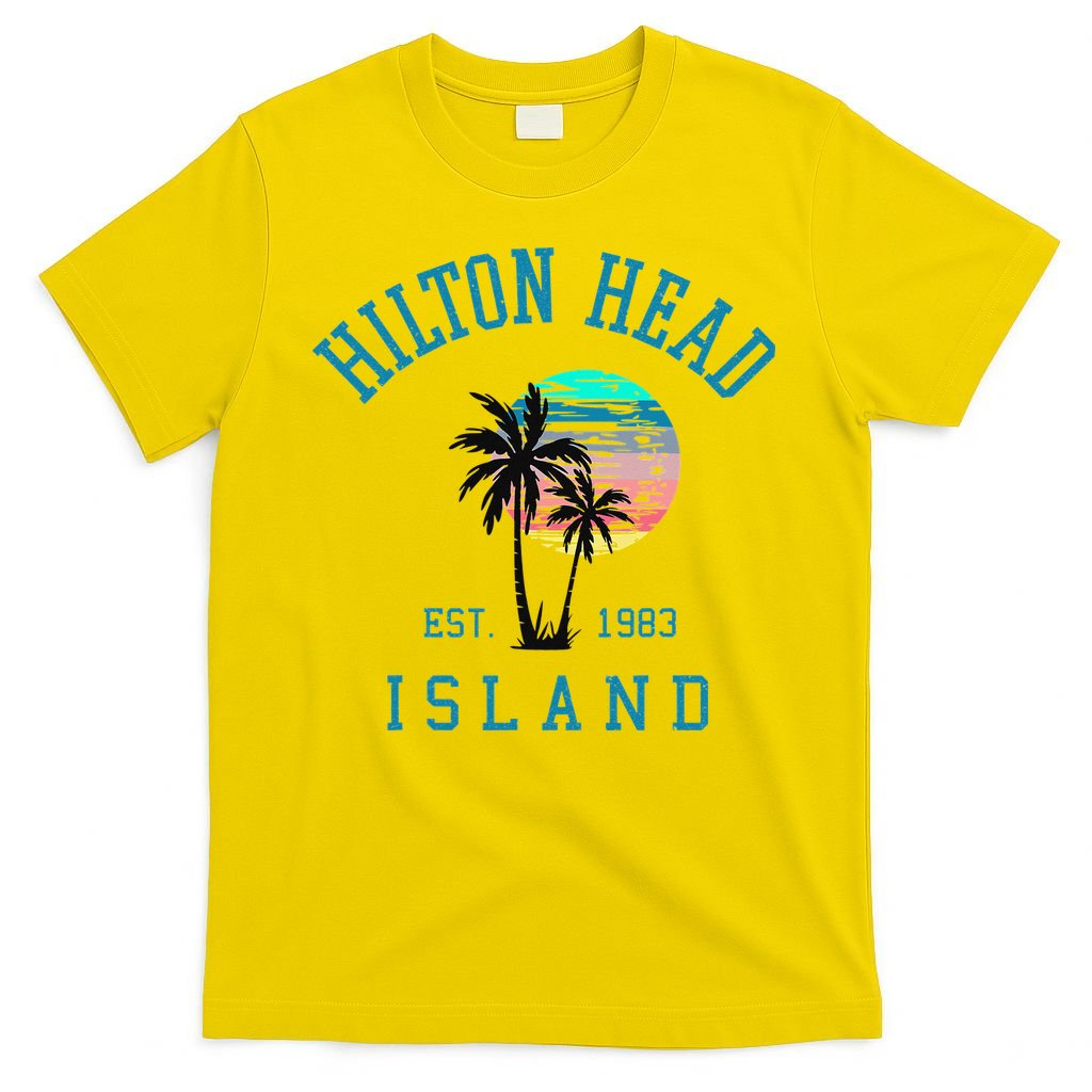 Hilton Head Island South Carolina Beach Palm Trees Summer T-Shirt