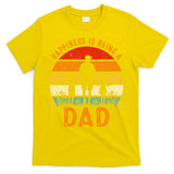 Happiness Is Being A Dad Father's Day Retro Sunset T-Shirt