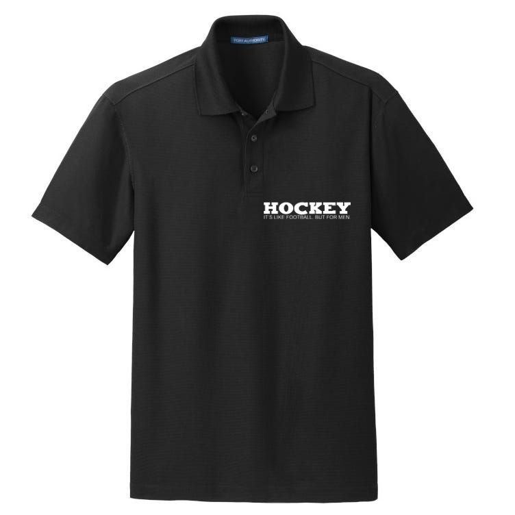 Hockey Is Like Football But Just For Men Dry Zone Grid Polo
