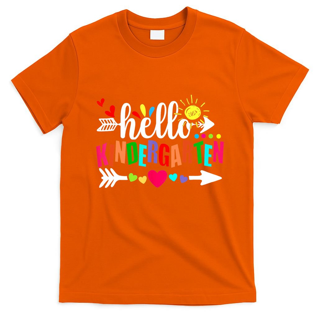 Hello Kindergarten Back To School Teachers First Day T-Shirt