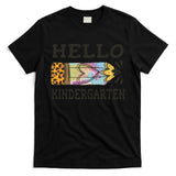 Hello Kindergarten Leopard Tie Dye Pencil T-Shirt