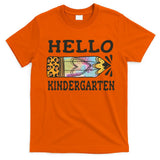 Hello Kindergarten Leopard Tie Dye Pencil T-Shirt