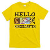 Hello Kindergarten Leopard Tie Dye Pencil T-Shirt