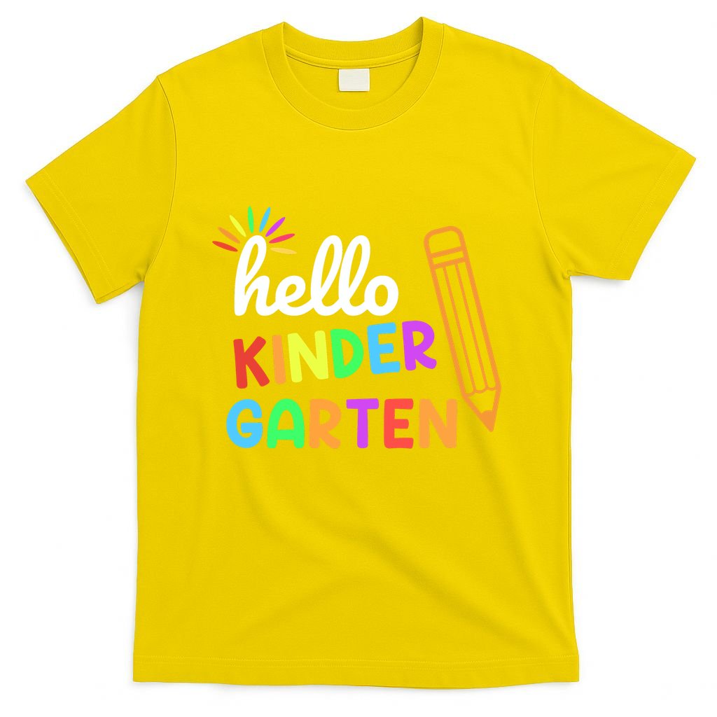 Hello Kindergarten Team Kinder Back To School Teacher T-Shirt