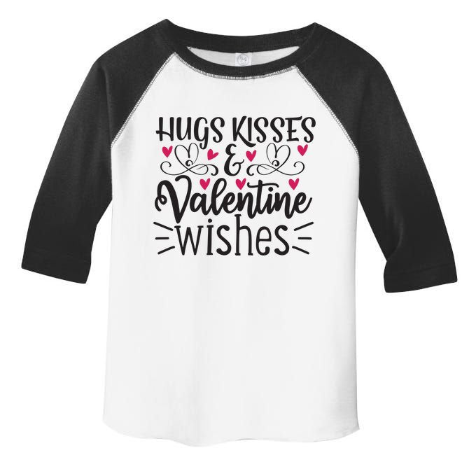 Hugs Kisses Valentine Wishes Toddler Fine Jersey T-Shirt
