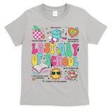 Happy Last Day Of School Teacher Girl Grad Hello Summer T-Shirt