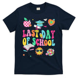 Happy Last Day Of School Teacher Girl Grad Hello Summer T-Shirt