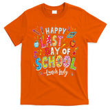 Happy Last Day Of School Lunch Lady Summer Design Gift T-Shirt