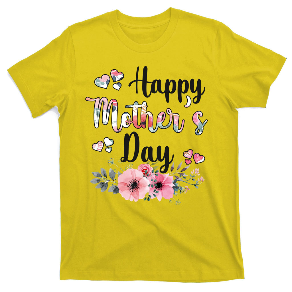 Happy Mother's Day Floral Cute Gift For Mom T-Shirt