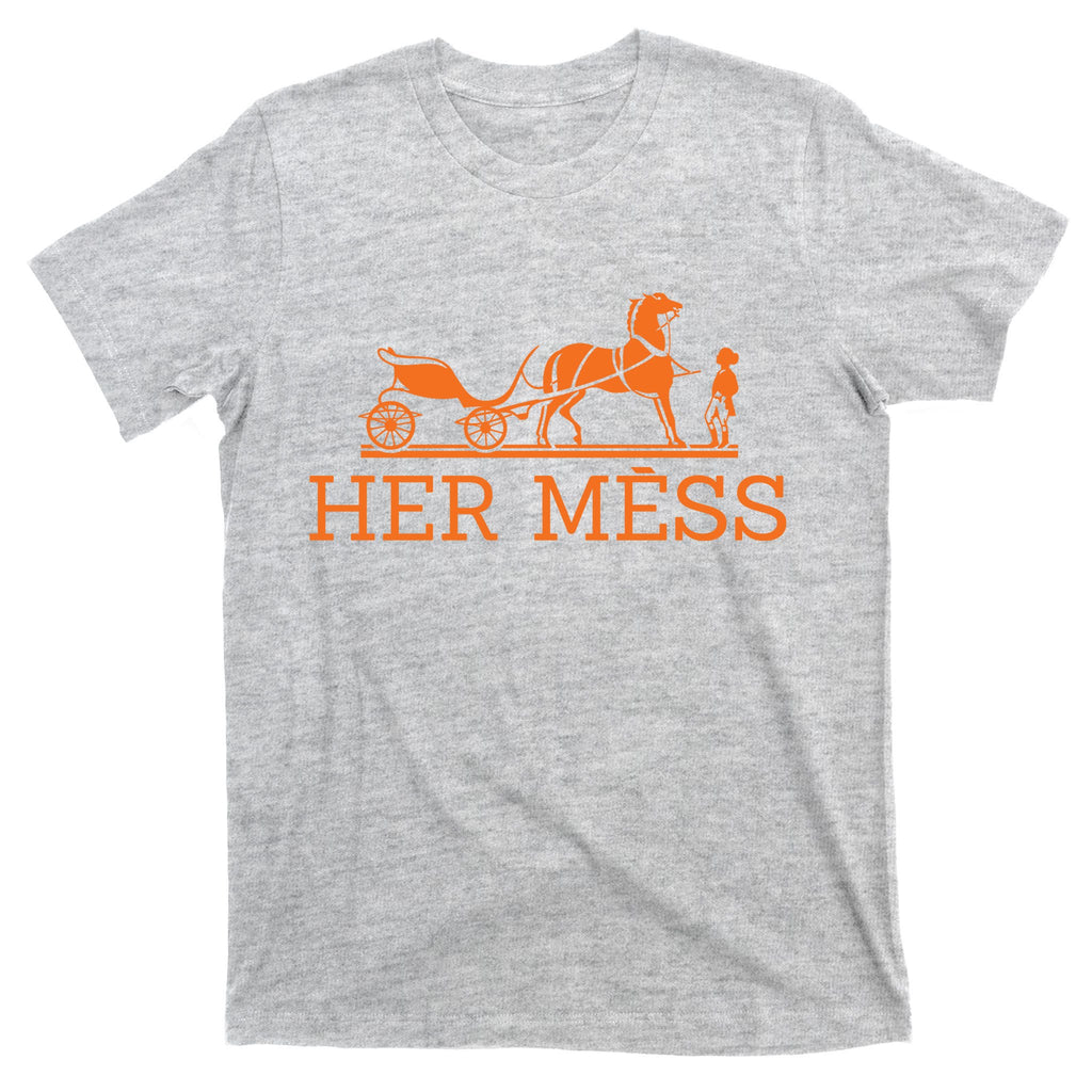 Her Mess Horse Carriage Funny T-Shirt