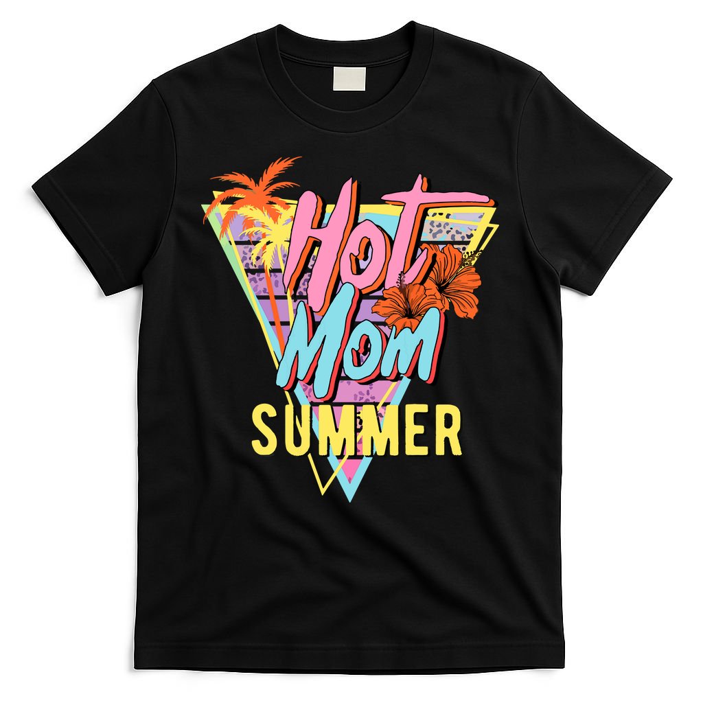 Hot Mom Summer Hawaiian Hibiscus Beach Cute Tropical Tank Top T-Shirt