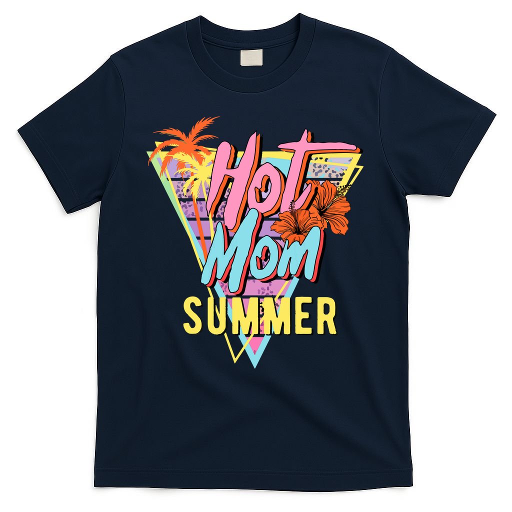 Hot Mom Summer Hawaiian Hibiscus Beach Cute Tropical Tank Top T-Shirt