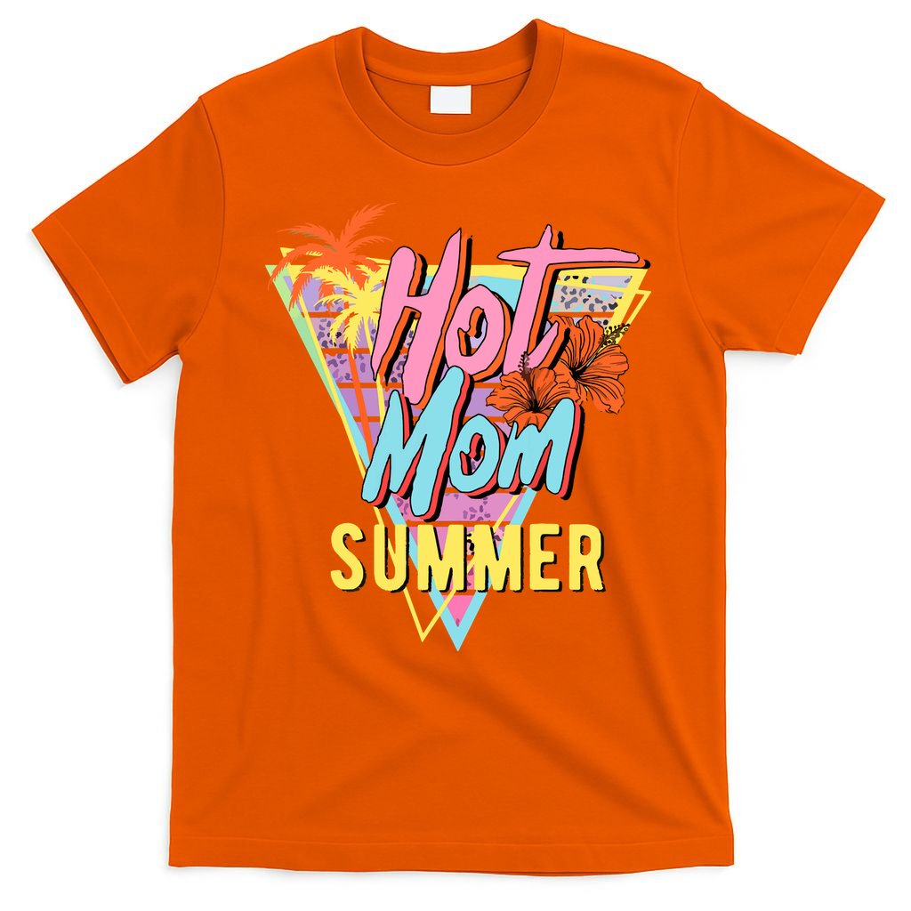 Hot Mom Summer Hawaiian Hibiscus Beach Cute Tropical Tank Top T-Shirt
