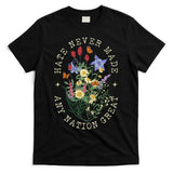 Hate Never Made Any Nation Great Anti Trump Vintage Flowers T-Shirt