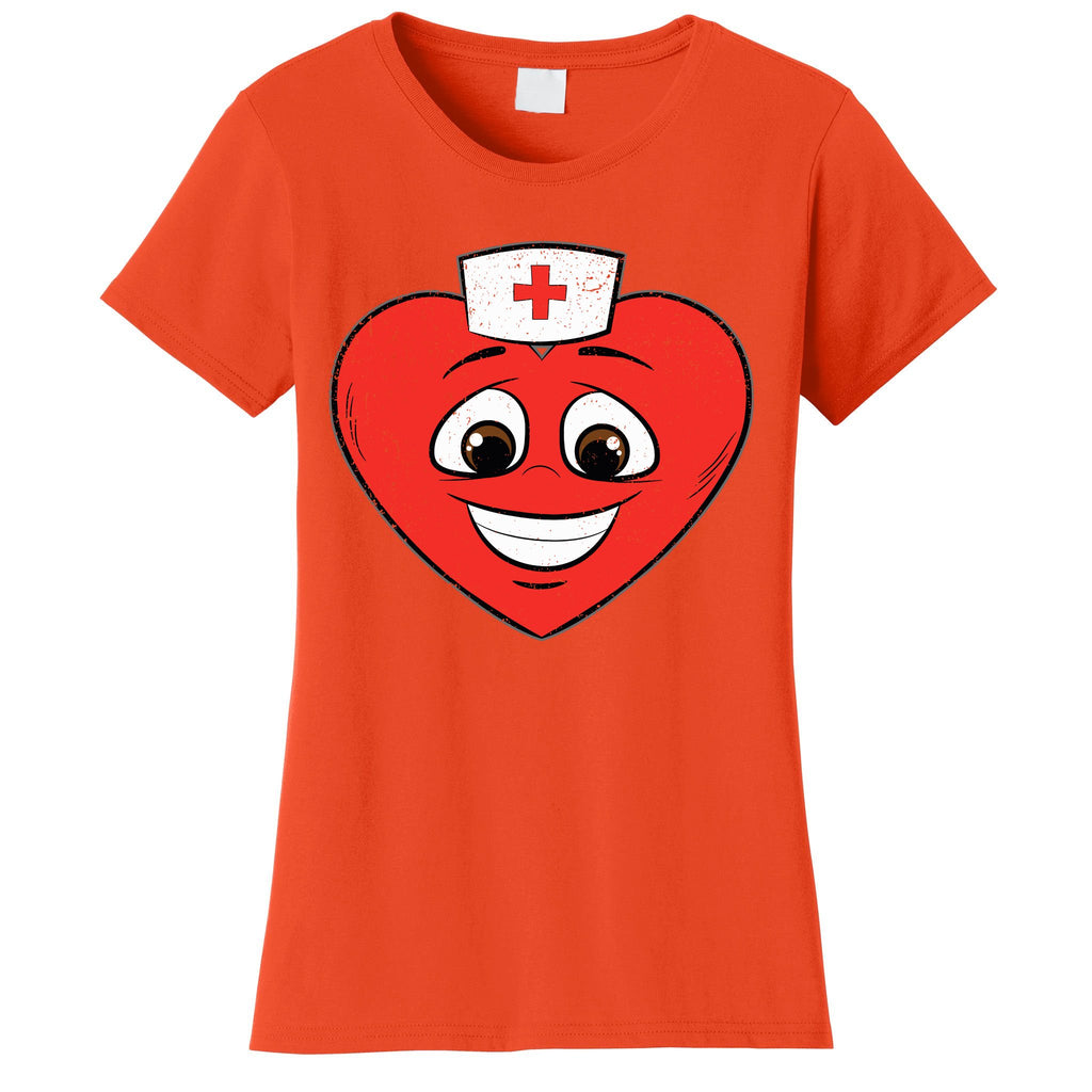 Heart Nurse Valentines Day Cute Rn Lpn Nursing Students Women's T-Shirt