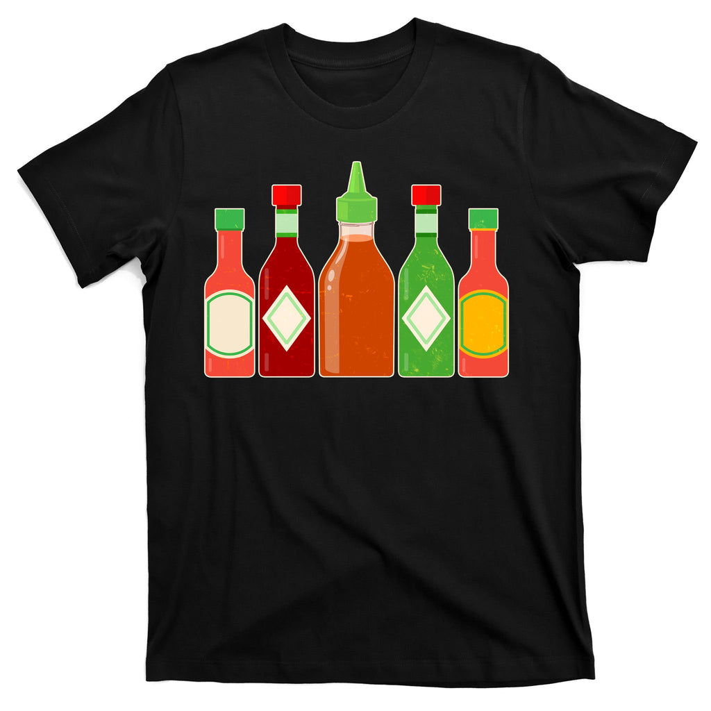 Hot Sauce Bottle Collection T-Shirt