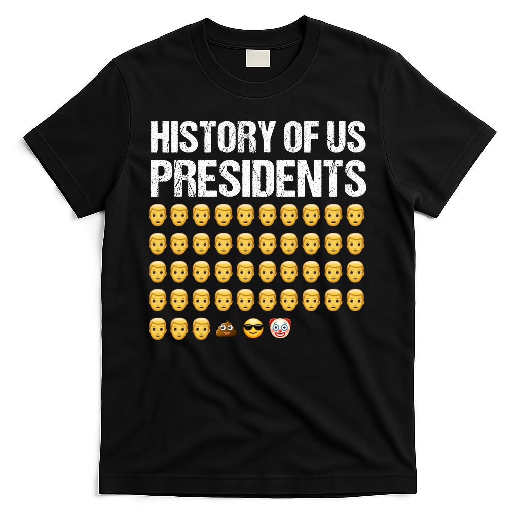 History Of US Presidents, USA Presidents Emoji Fun, Funny Emojis USA T-Shirt