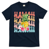 Hawaii Pineapple Summer Groovy Retro T-Shirt