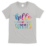 Hello Summer Colorful Rainbow T-Shirt