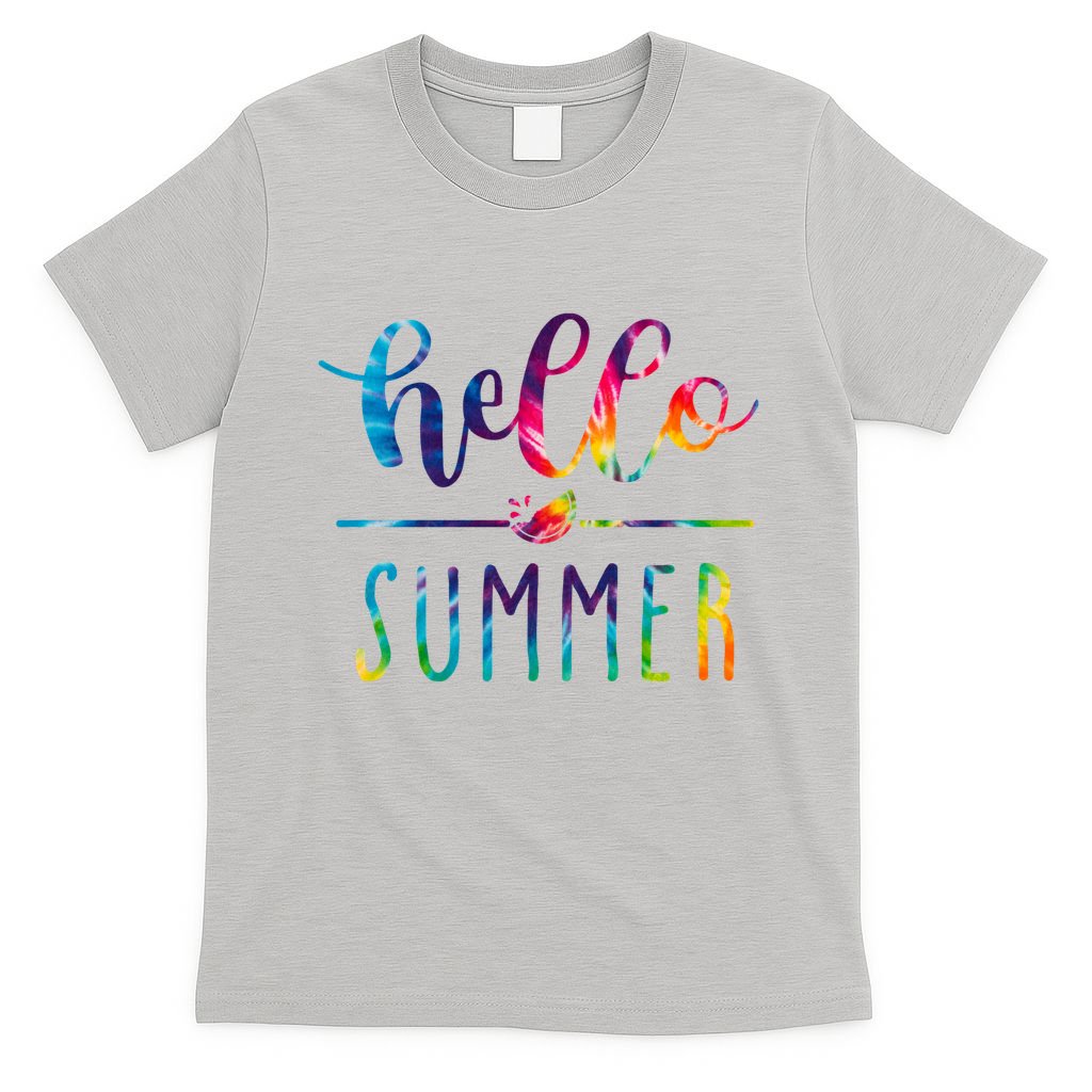 Hello Summer Colorful Rainbow T-Shirt