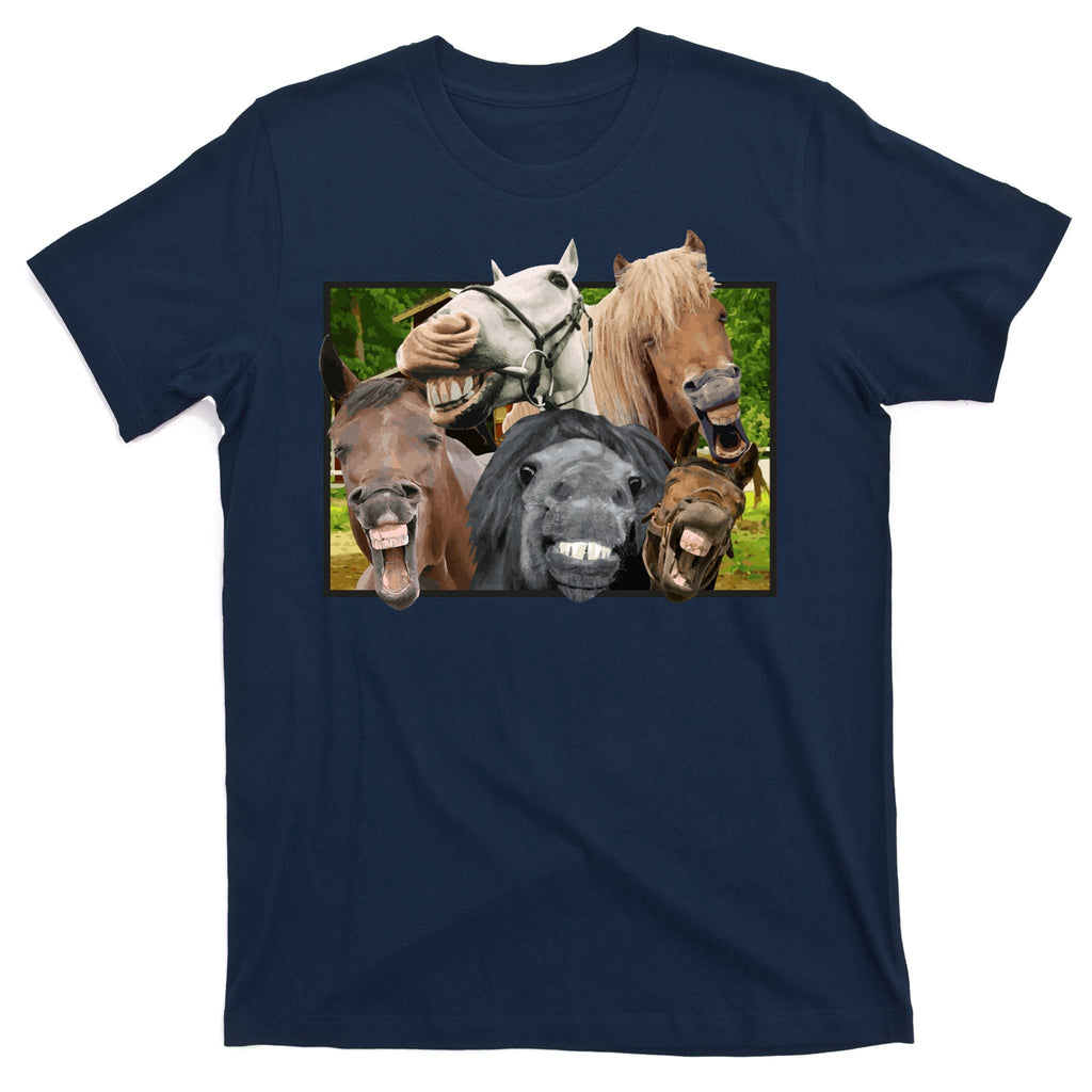 Horses Selfie Funny T-Shirt