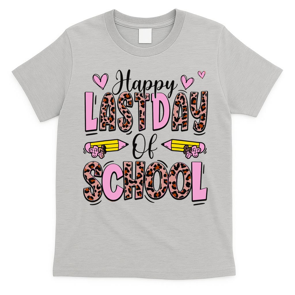Hello Summer Happy Last Day Of School Leopard T-Shirt