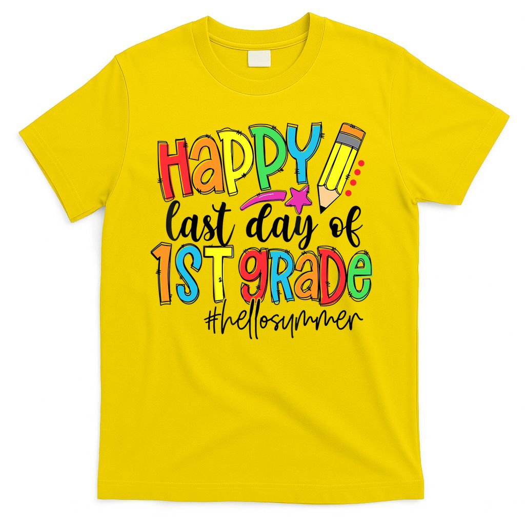 Hello Summer Last Day Of School 1st Grade Teacher T-Shirt