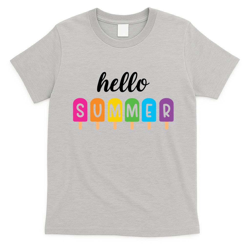 Hello Summer Popsicle Colorful T-Shirt